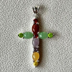 P005 | Jade Cross Pendant